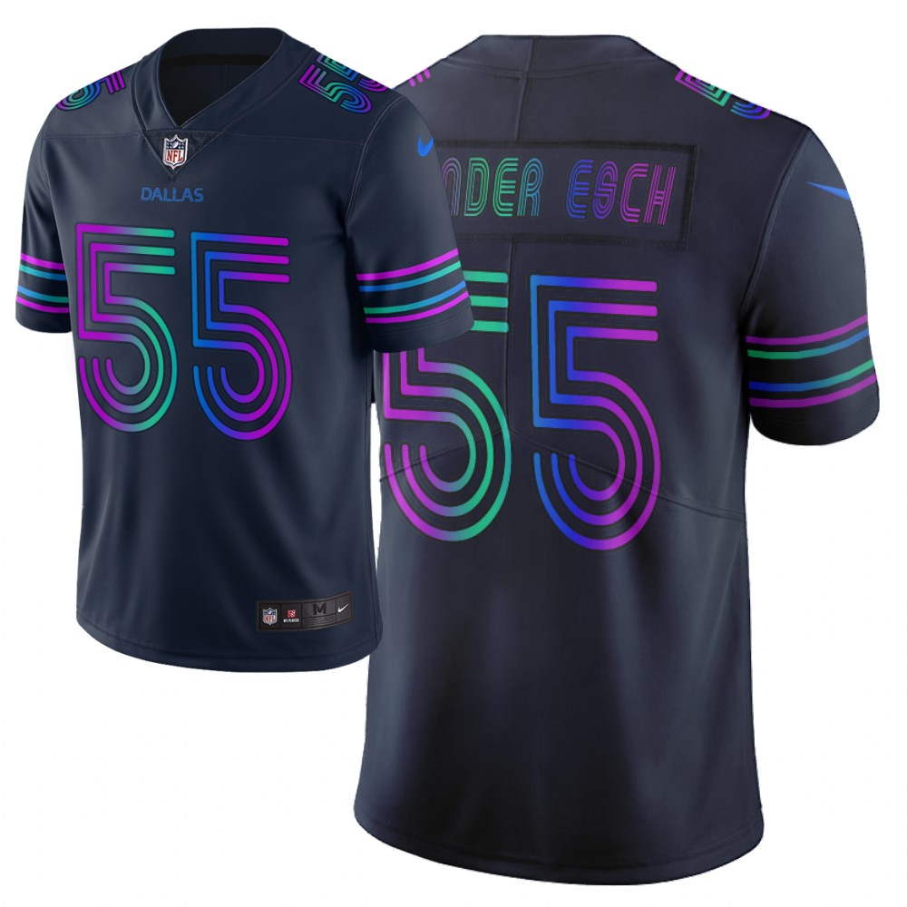 Men Nike NFL Dallas Cowboys 55 leighton vander esch Limited city edition navy jersey